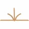 Ekena Millwork Redmond Smooth Timber Gable Bracket, Western Red Cedar, 96"W x 64"H x 1 1/2"D x 3 1/2"F, 16/12 Pitch GBW096X64X0204RED00SWR - alternate 2